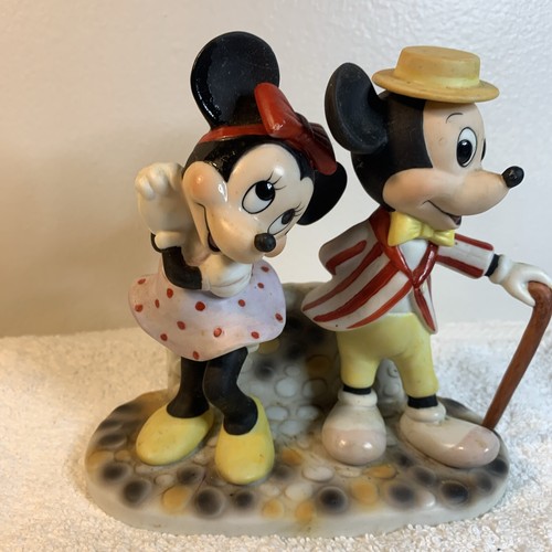Disney Minnie & Mickey in Love 50er Figur 1987 Disneyland Main Street Souvenir - Bild 2 von 21