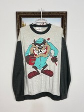 Vintage Taz Nightie Longsleeve Sweatshirt Looney Tunes Tee Over Print Mens Sz M