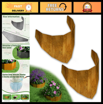 Corten Steel Hillside Planters - Durable Terrace-Style for Slope Gardening, Eros