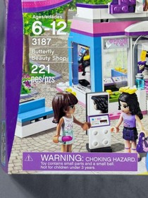 LEGO Friends Butterfly Beauty Shop 3187 221pc 6-12 Box Complete Set Retired