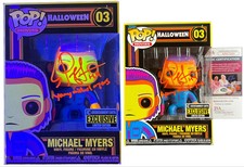 Erik Preston signed Black Light Funko Pop Figure Young Michael Myers Halloween 4