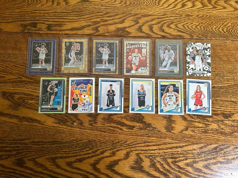 2025 WNBA Donruss Card Lot (12 Cards) Net Marvels, Blue, Green, Orange, Rookie