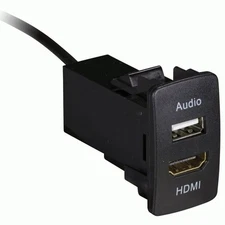 Install Bay IBR90 USB and HDMI Car Ports Knockout Panel w/ 4.5 feet Cable