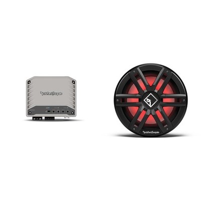 Rockford M2D4-10SB-G2 10'' Color Optix Sealed marine sub, DVC (4Ω) with M2-500...