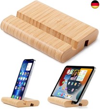 Tablet Ständer Bambus, Handy Halterung Holz Tablet Halterung Tisch, Tablet 