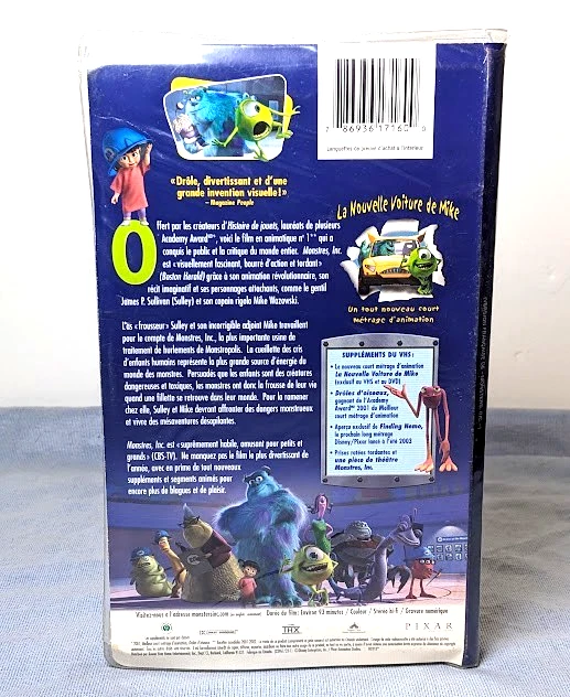 Monsters, Inc. – Rare French VHS – Blue Tape Collector Edition - Image 3 of 3