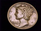 1919-D Mercury Dime, Good Grade