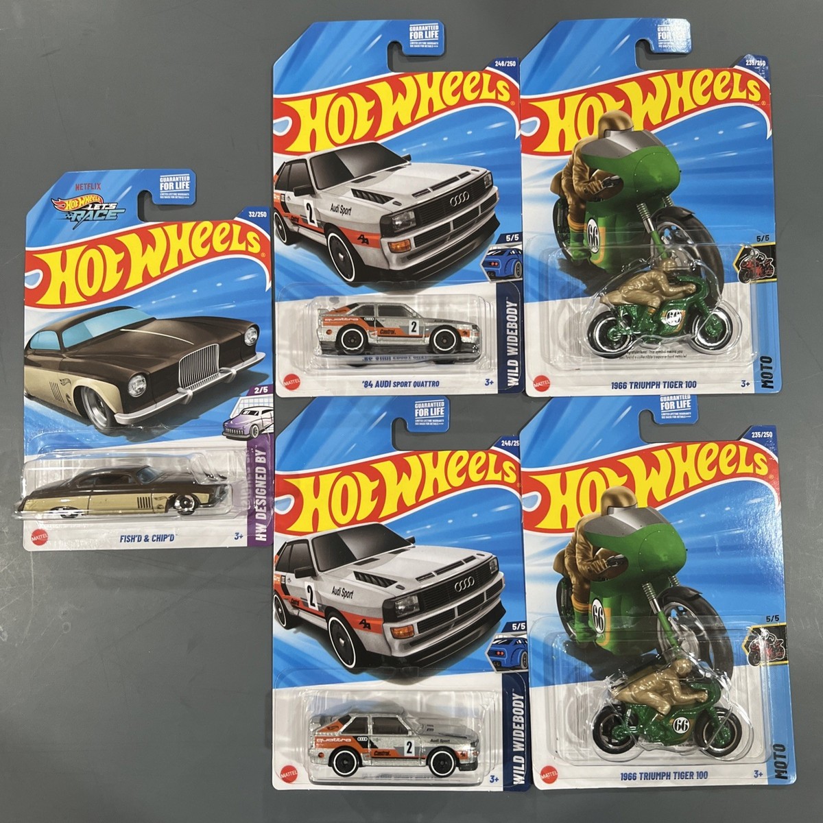 5X Hot Wheels 2025 Treasure Hunt '84 Audi Sport Quattro Silver