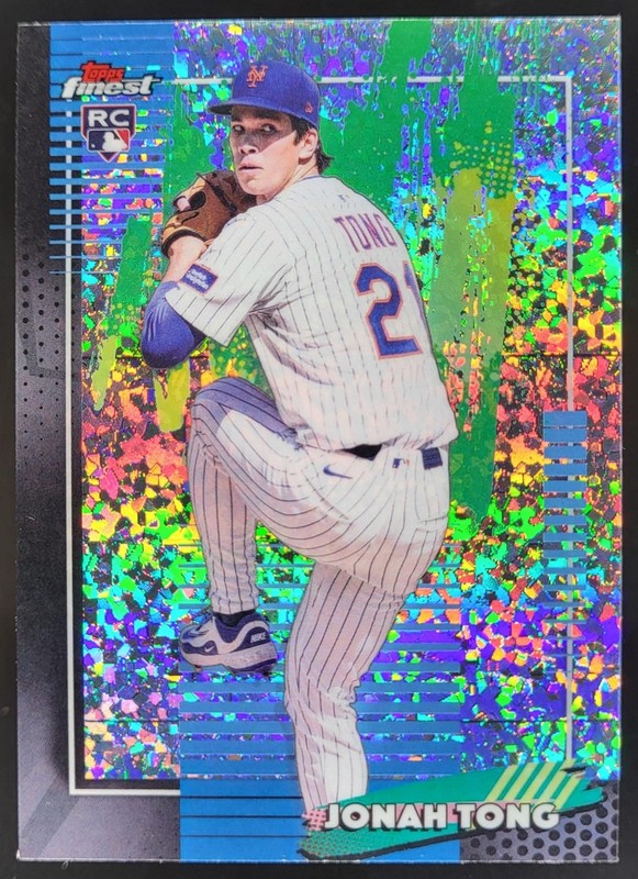 2026 Topps Finest Jonah Tong Mini-Diamond Refractor #72 RC New York Mets MA3