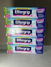 Lot of 5 Effergrip Minty Fresh Denture Adhesive Cream 1.5oz