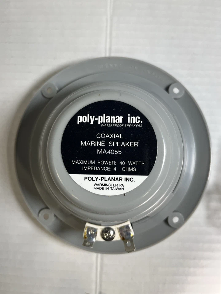 Brand New Poly Planar Marine Waterproof Coaxial Speaker Set 40 Watt 6 Inches - Image 2 of 3