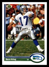 1991 Upper Deck - Dave Krieg #170