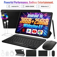 Android 16 Wifi Tablet 10.1" IPS HD Touch 256GB 36GB RAM Octa-Core Widevine L1