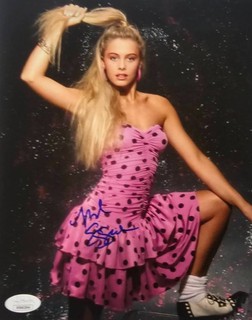 Nicole Eggert Original Autographed 8X10 photo w/JSA COA Baywatch METALLIC