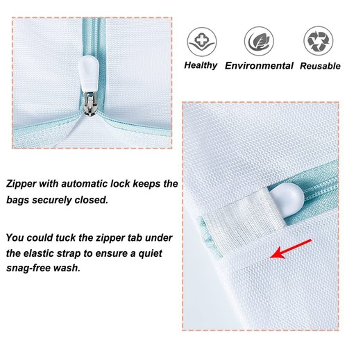 Extra Large Mesh Laundry Bags, 2 Pack 43 x 35 inch Jumbo Delicates Bag for Wa... - Picture 4 of 7