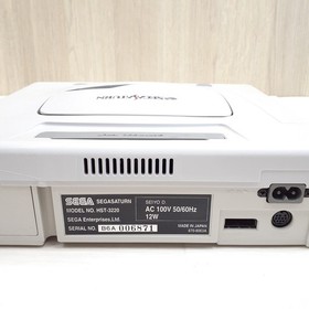 Sega Saturn Console with 2 Virtua Stick controllers & 5 games Japan White tested