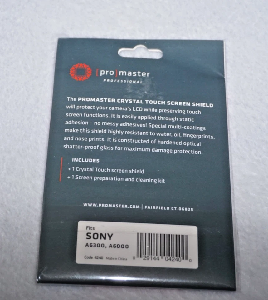Promaster Crystal Touch Screen Shield - Sony A6300, A6000 #4240 - Image 2 of 2