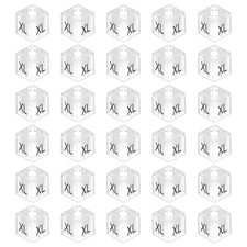 100 x Clothes Hanger Marker XL Size Tag Fit 0.24 Inch Square