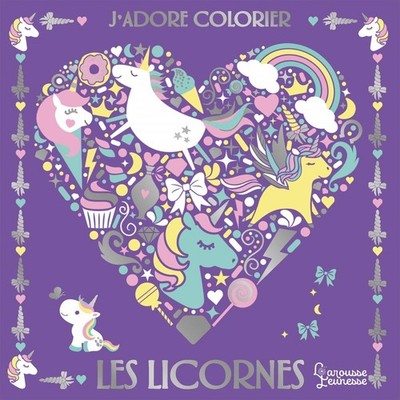 J'adore colorier les licornes,