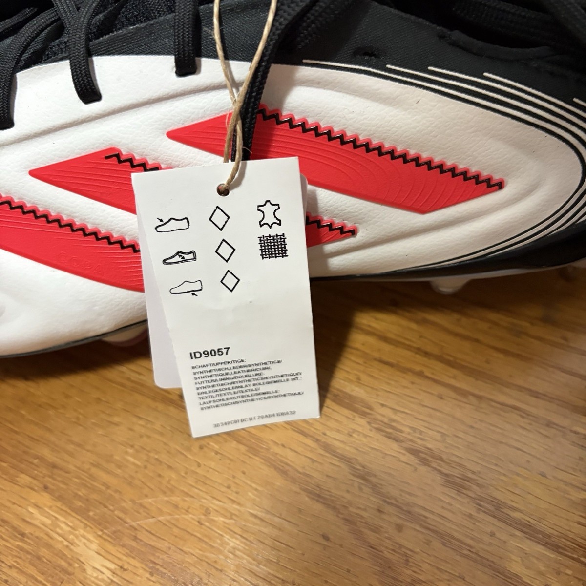 Size 12 Adidas Copa Pure III Elite SG White Red Mens Soccer Cleats ID9057 adidas Copa Pure 3 Elite Firm-Ground Low-Top Soccer Cleats  main image 2