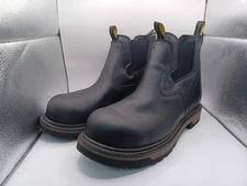 NEW Ace Shoes For Crews Firebrand Soft-Toe Boots-Black Men Size 10.5 US