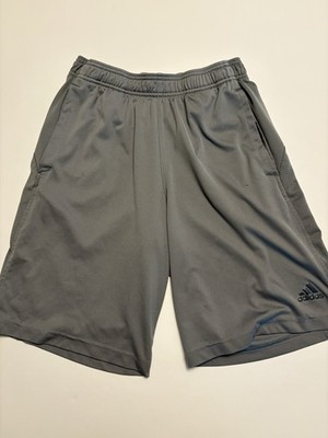 Adidas Climalite Gray Athletic Shorts Mens Small S Training Gym Activewear