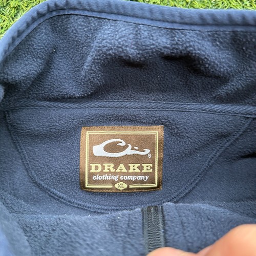 Drake Waterfowl Vest Mens XL Blue Hunting Fleece Full Zip Magattach - Picture 3 of 7