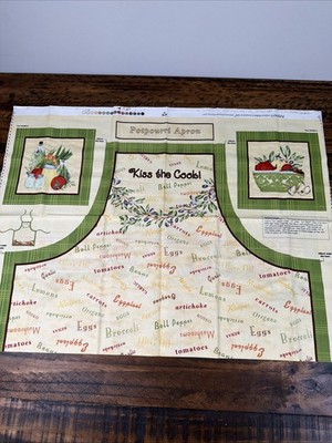 Grace Pullen Potpourri Apron Kiss The Cook Apron Cut Out Pot Holders