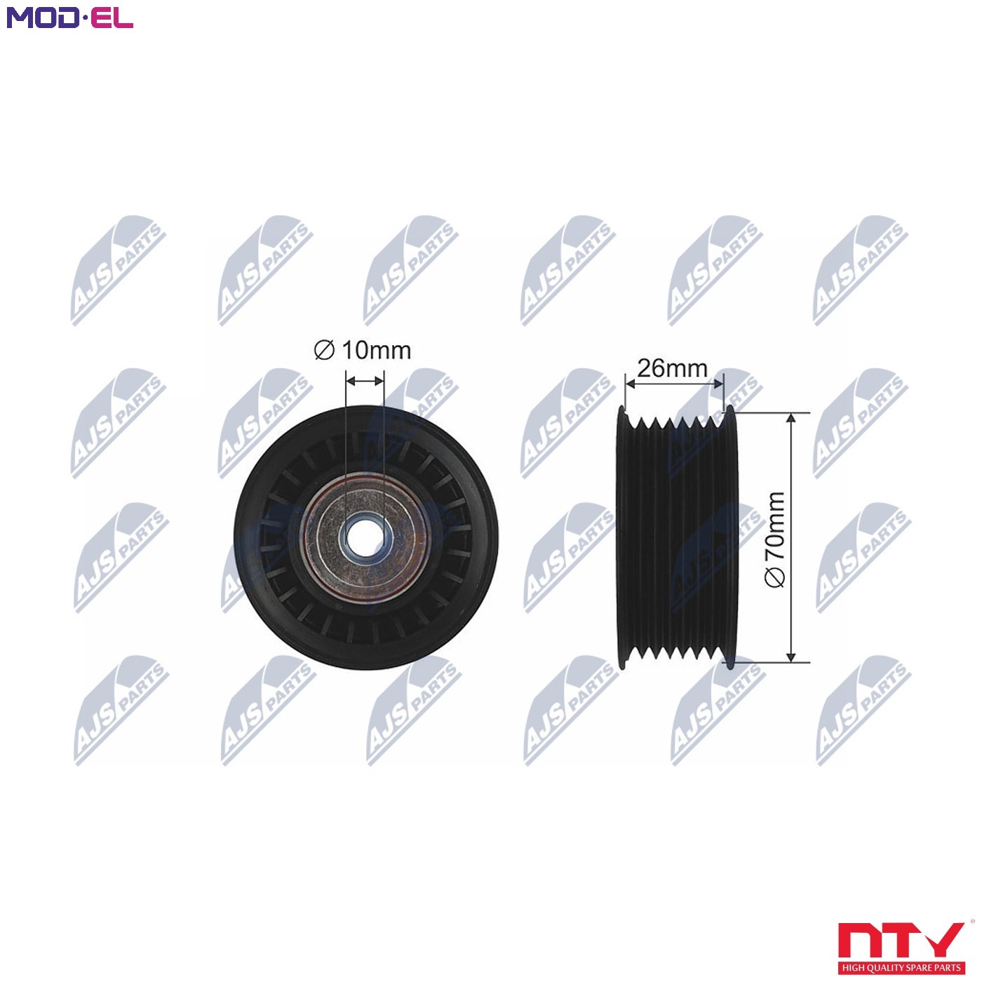 Pulley Idler V-Belt For Mitsubishi Pajero Iii Iv 3.5 3.8 04.00- - Image 7