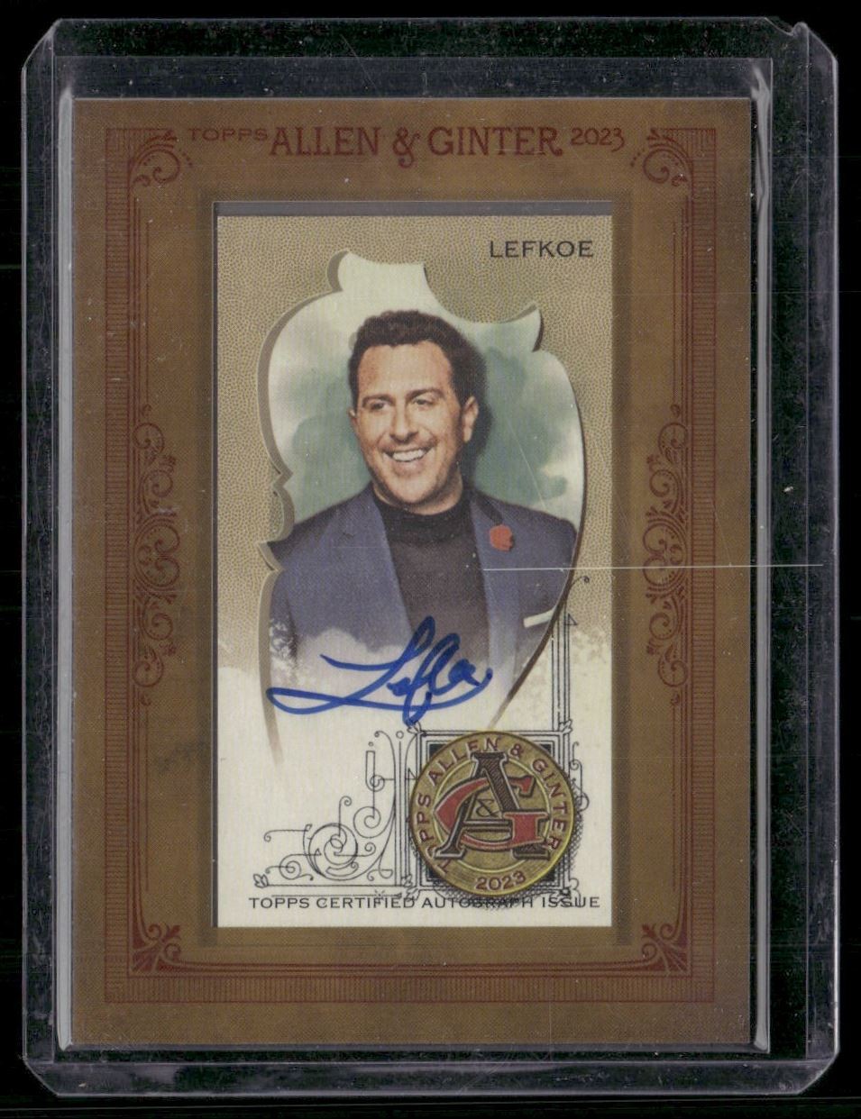 Adam Lefkoe Rookie 2023 Topps Allen & Ginter Framed Mini Auto Sportscaster