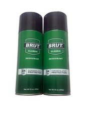 BRUT Classic Aerosol Deodorant Spray 2-Pack 10 oz Each 24 HR Protection