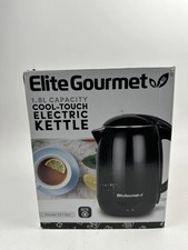 Elite Gourmet 1.8L Double Wall Insulated Electric Kettle, Black. Free S H