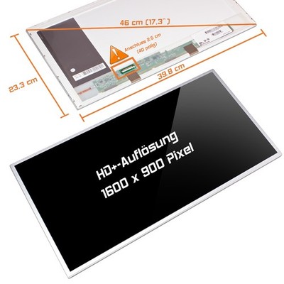 17,3'' LED Display glossy passend für Alienware Dell P18E001 WSXGA 1600x900