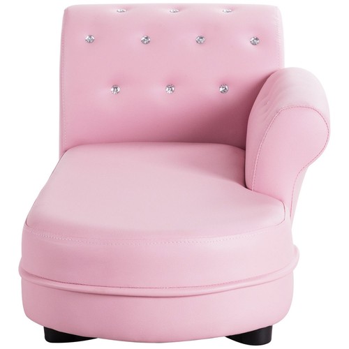 Kids Sofa Relax Couch Chaise Lounge Armrest Chair Bedroom Living Room Pink - Picture 4 of 10