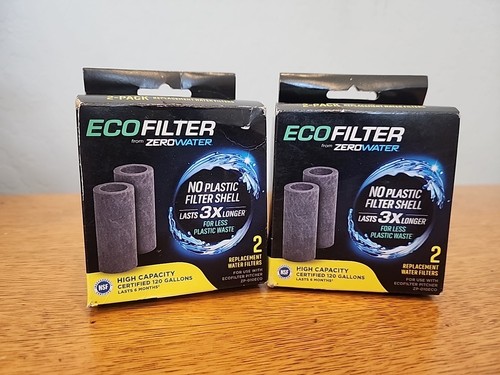 ECO FILTER from ZERO WATER Replacement Filters Sealed 2-Pack 2 Boxes (4 total)