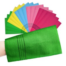 Korean Exfoliating Mitts - 15 Pcs Gentle Scrubbers for Skin Cleansing and Care