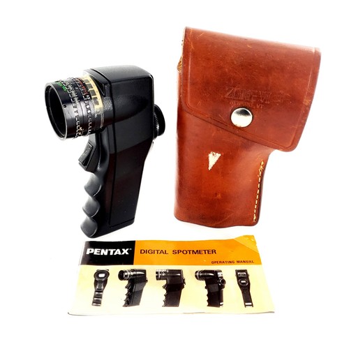 Pentax Asahi Digital Spotmeter Belichtungsmesser mit Koffer & Handbuch getestet & funktioniert