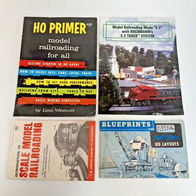 Lot Of 4 Booklets HO PRIMER Model Railroading for All by Linn Westcott, Bachmann
