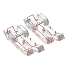 2pcs Patchwork Quilting Presser Foot 1/4" Clear View for Low Shank
