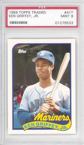 1989 Topps Traded KEN GRIFFEY JR #41T Rc 💎 PSA 9 Mint