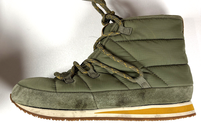 Teva Ember Ankle Puffer Lace Up Bootie Sneakers Olive Green 