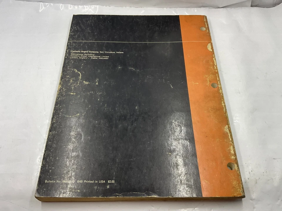 Cummins C & J Series Shop Manual 1965 Edition 983569-B - Image 3 of 4