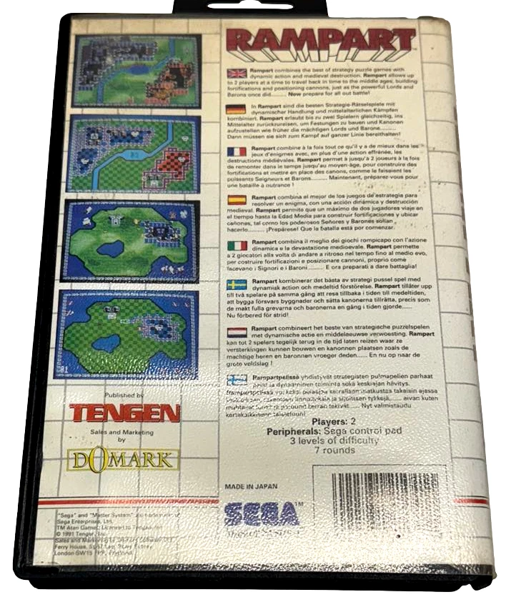 Rampart Sega Master System *без руководства* #2 - Изображение 4 из 4