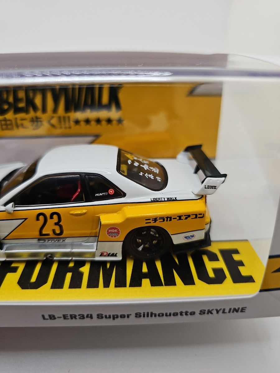 ミニカー Trissu93 SKYLINE SILHOUETTE LB-ER34 Amazon.com: Hot Wheels LB-ER34 Super Silhouette Nissan