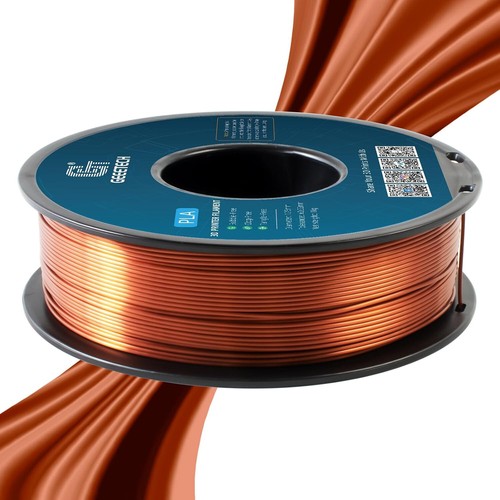 Geeetech Silk PLA filamento stampante 3D 1 kg 1,75 mm finitura seta rame lucido - Foto 5 di 8
