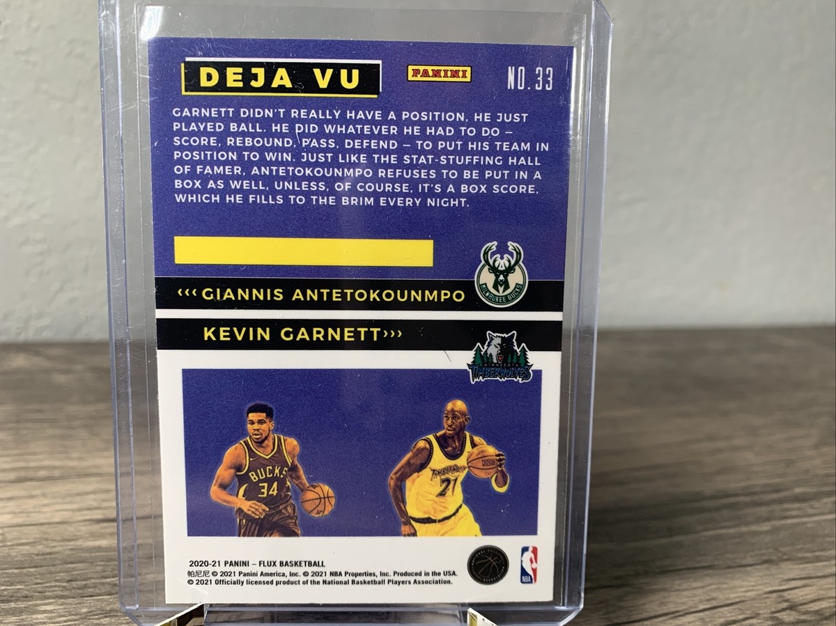 2020-21 Panini Flux Deja Vu Giannis Antetokounmpo & Kevin Garnett
