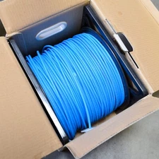 1000ft Cat6 Full Copper Shielded Plenum CMP 550Mhz Fluke Ethernet LAN Cable Blue