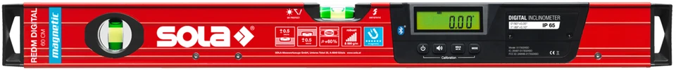 Sola Digital Box - Level, with Inclinometer + Magnets, Bluetooth, REDM - Image 2 of 4