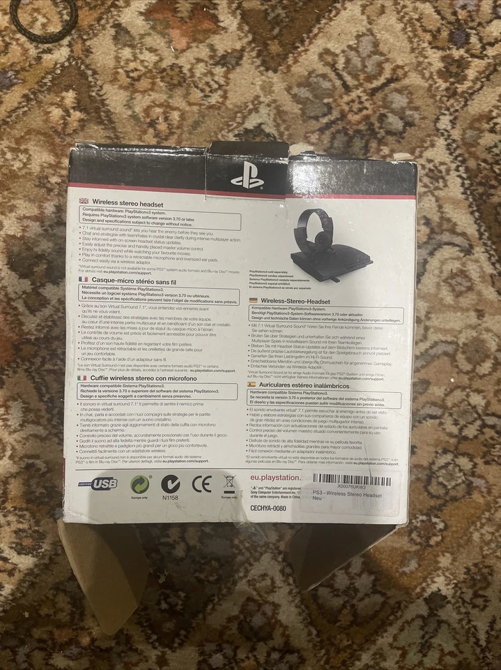 Wireless Stereo Headset PS3 UNTESTED - Image 2 of 4