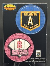1993 TWCC POGS Baltimore Elite Giants/Atlanta Black Crackers Logos Negro League